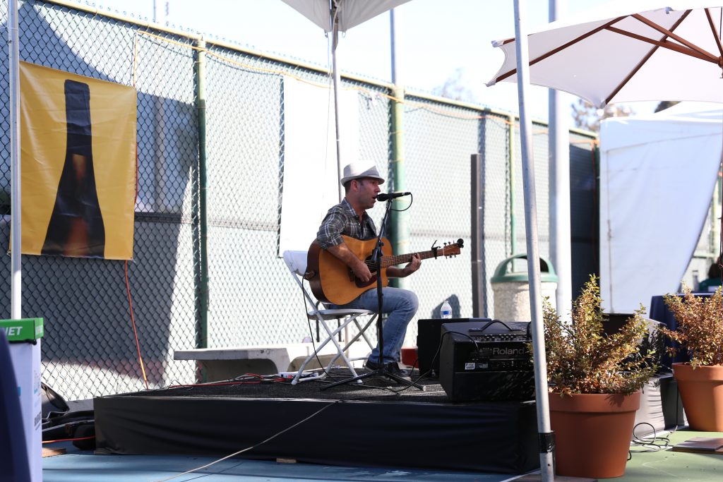 Manhattan beach hometown fair. wine garden