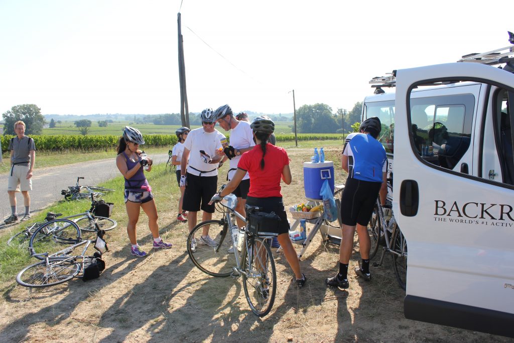 wine tasting bike tour through france