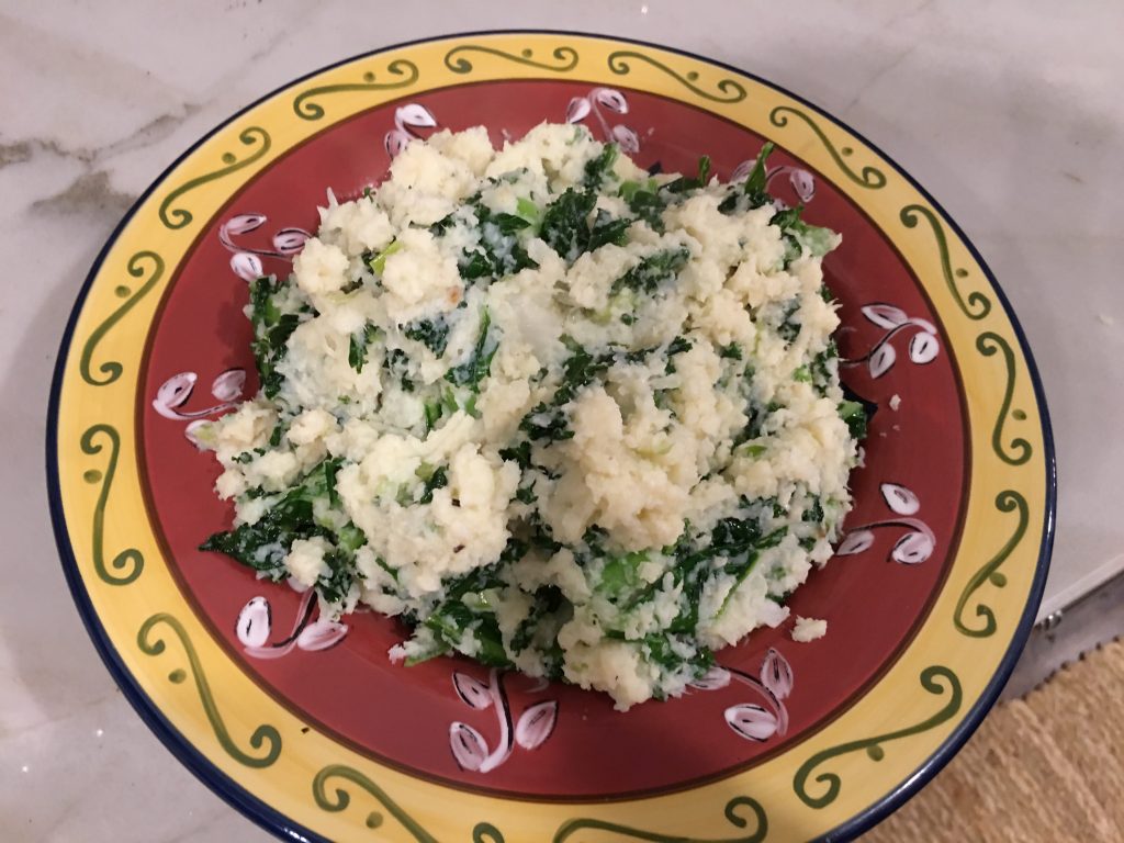 Cauliflower Mash with Kale