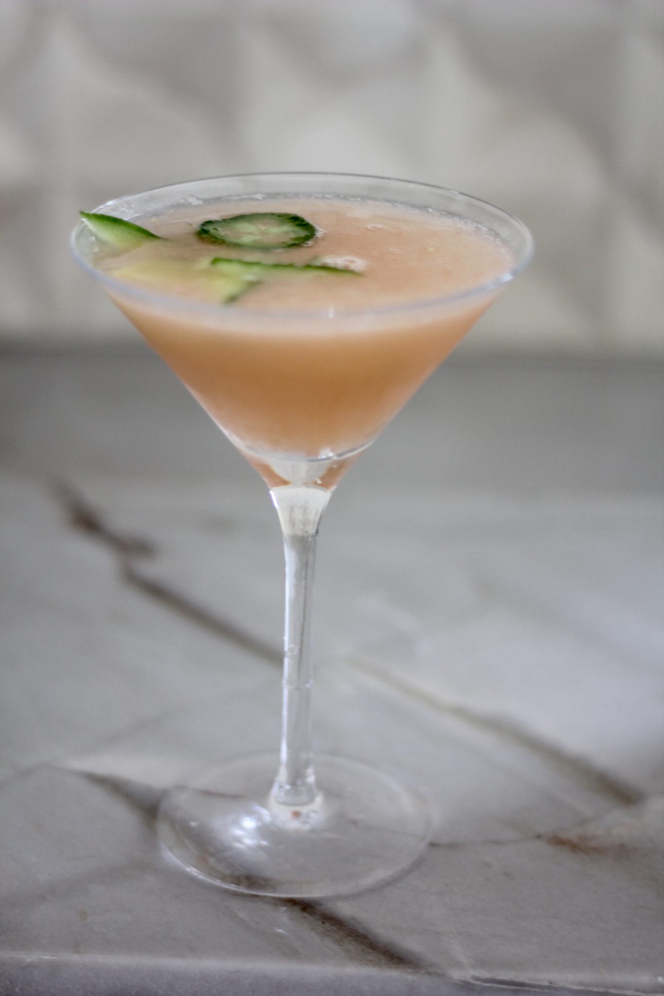Spicy Grapefruit Cucumber Vodka Martini By Jen Oliak Ounce of Salt