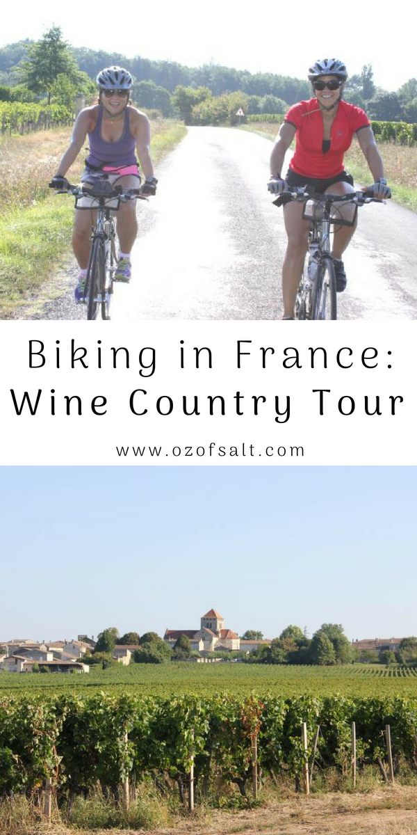 If France is the next travel destination on your bucket list, check out this wine country bike tour through the French countryside. Check out this unique experience on your next vacation to France. #ozofsalt #traveldestinations #biketour