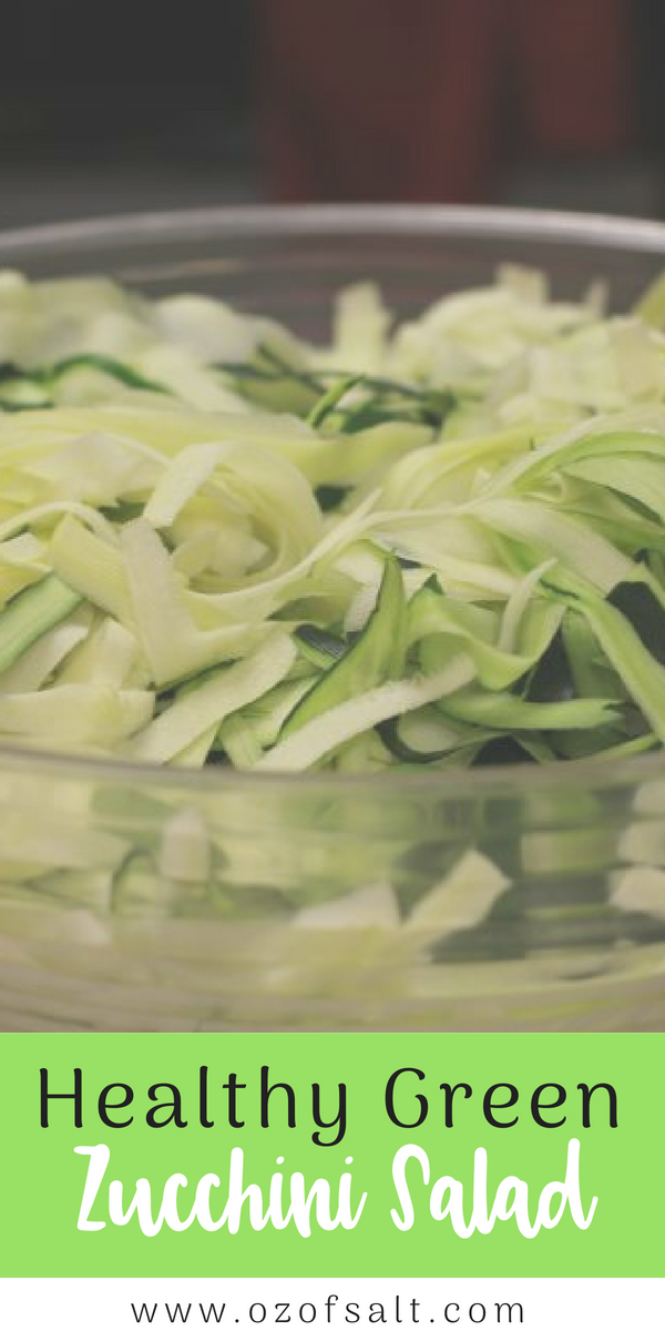 Summer Garden Zucchini Ribbon Salad By Jen Oliak with Chef, Grace-Marie Johnston