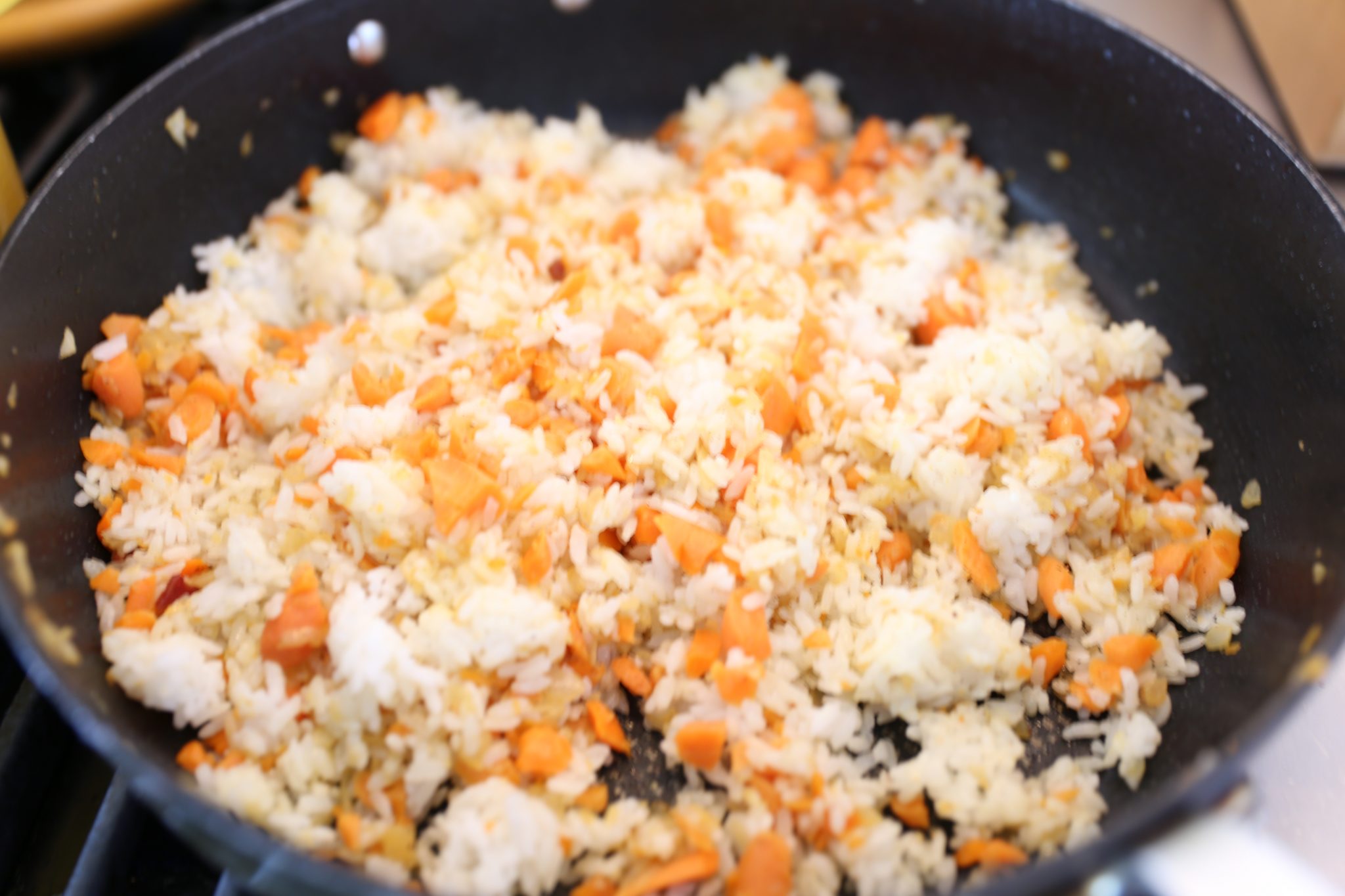 Kimchi Fried Rice and Edamame, Carrot & Bacon Fried Rice By Jen Oliak