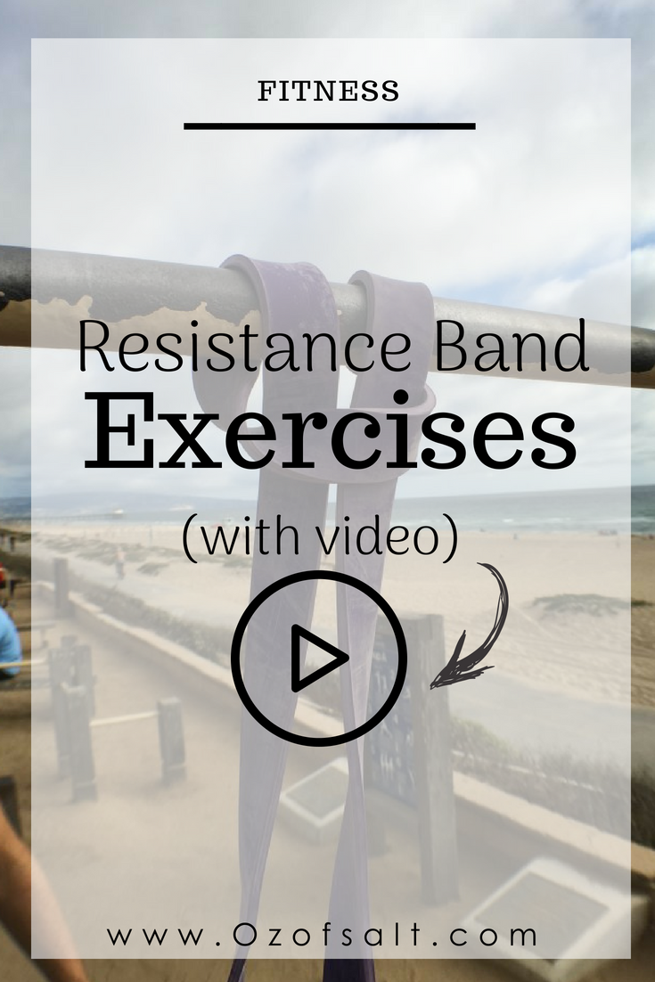 A great workout with resistance bands for beginners. #ozofsalt #workoutroutine #fitness