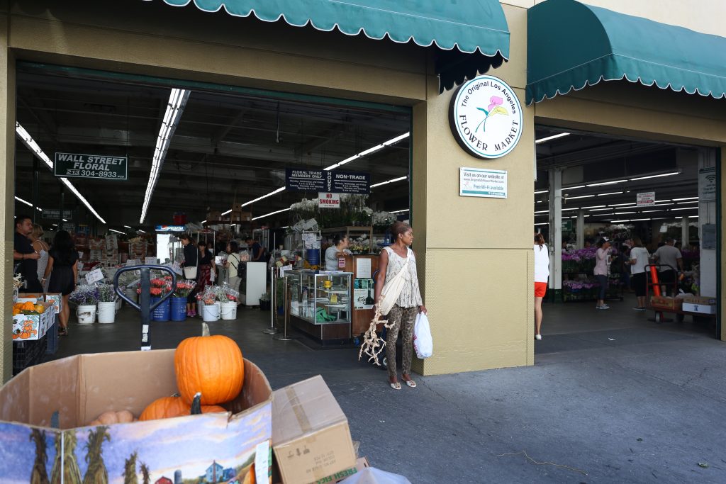 Los Angeles Flower Market entrance fees are $2 weekdays and $1 on weekends