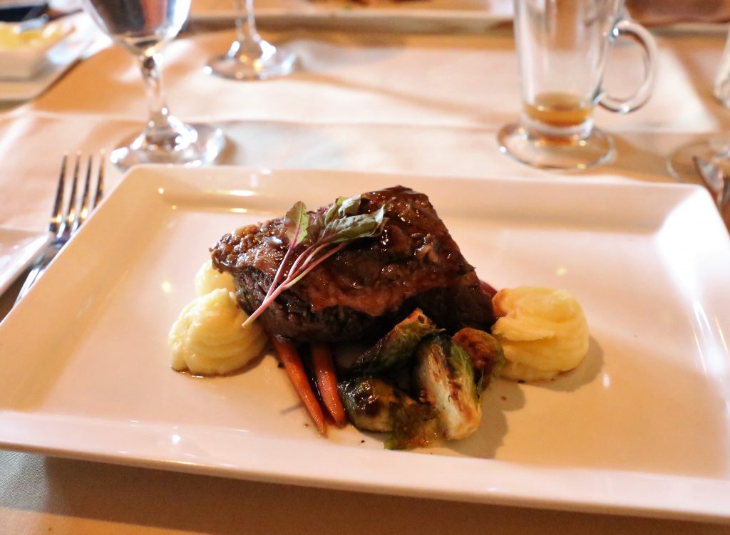 Mammoth Mountain Lakefront restaurant short rib