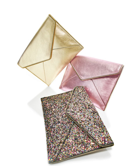 rebecca-minkoffleo-metallic-envelope-clutch-bag