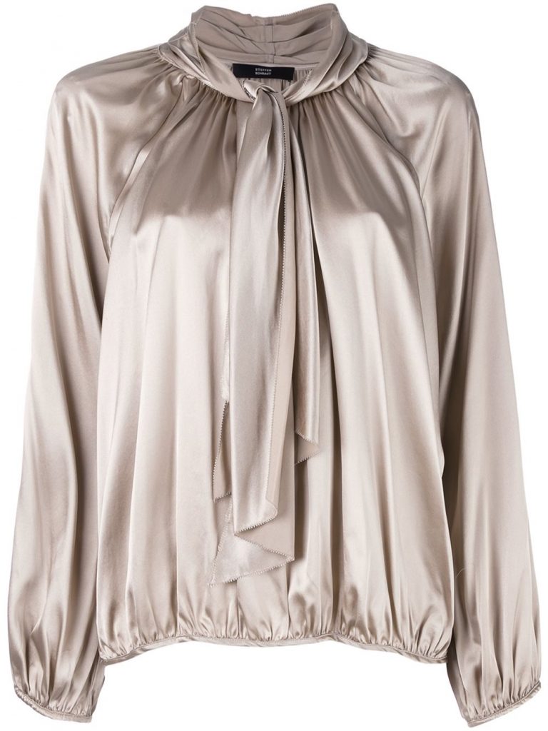 steffen-schraut-tie-neck-blouse