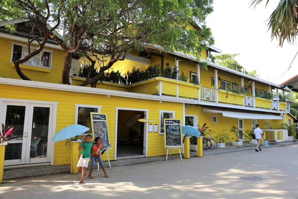 Roatan Beach House Hotel streetside