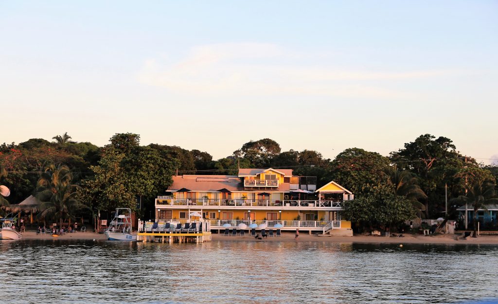 Roatan Beach House Hotel from the water