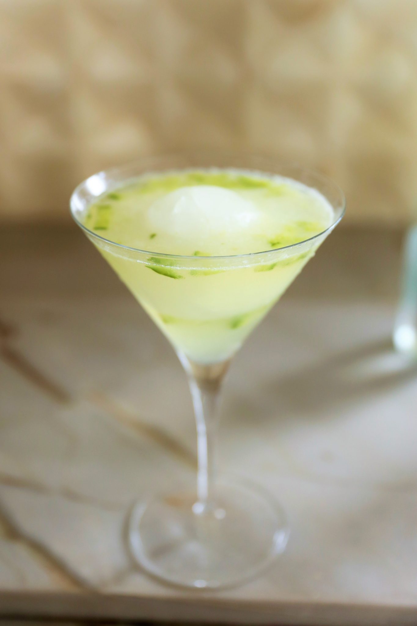 Cucumber Honey Lemon Vodka Martini Ounce of Salt