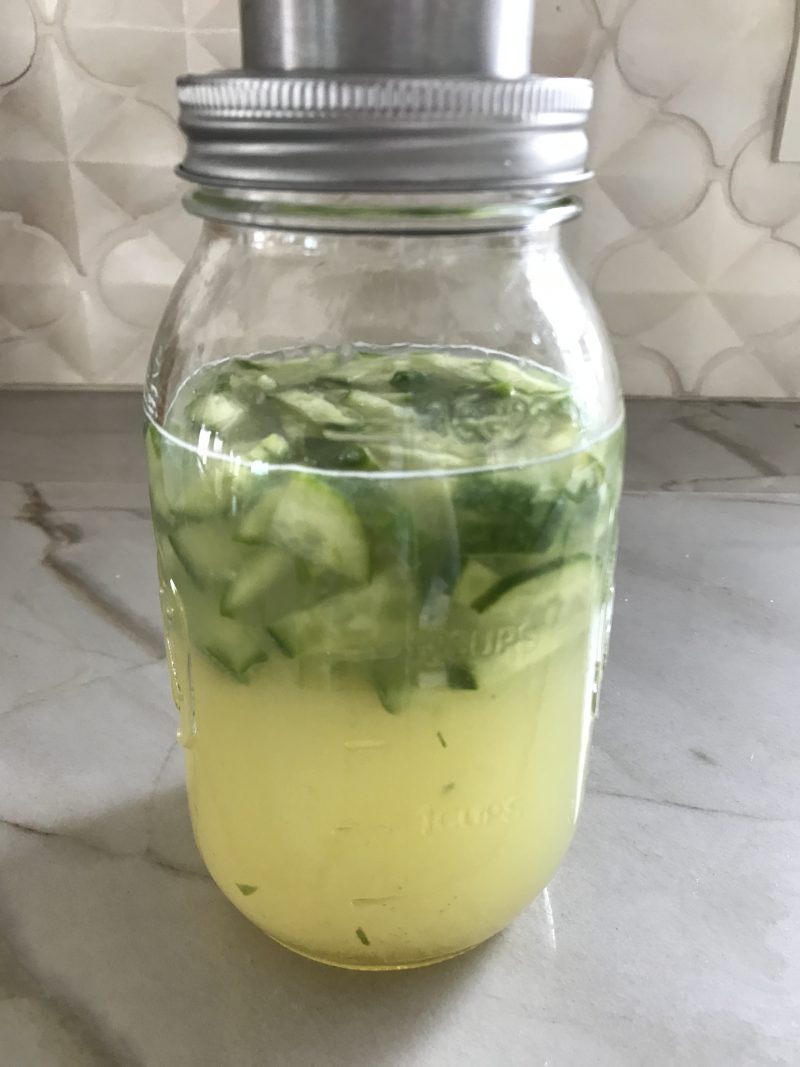 Cucumber Honey Lemon Vodka Martini Ounce of Salt