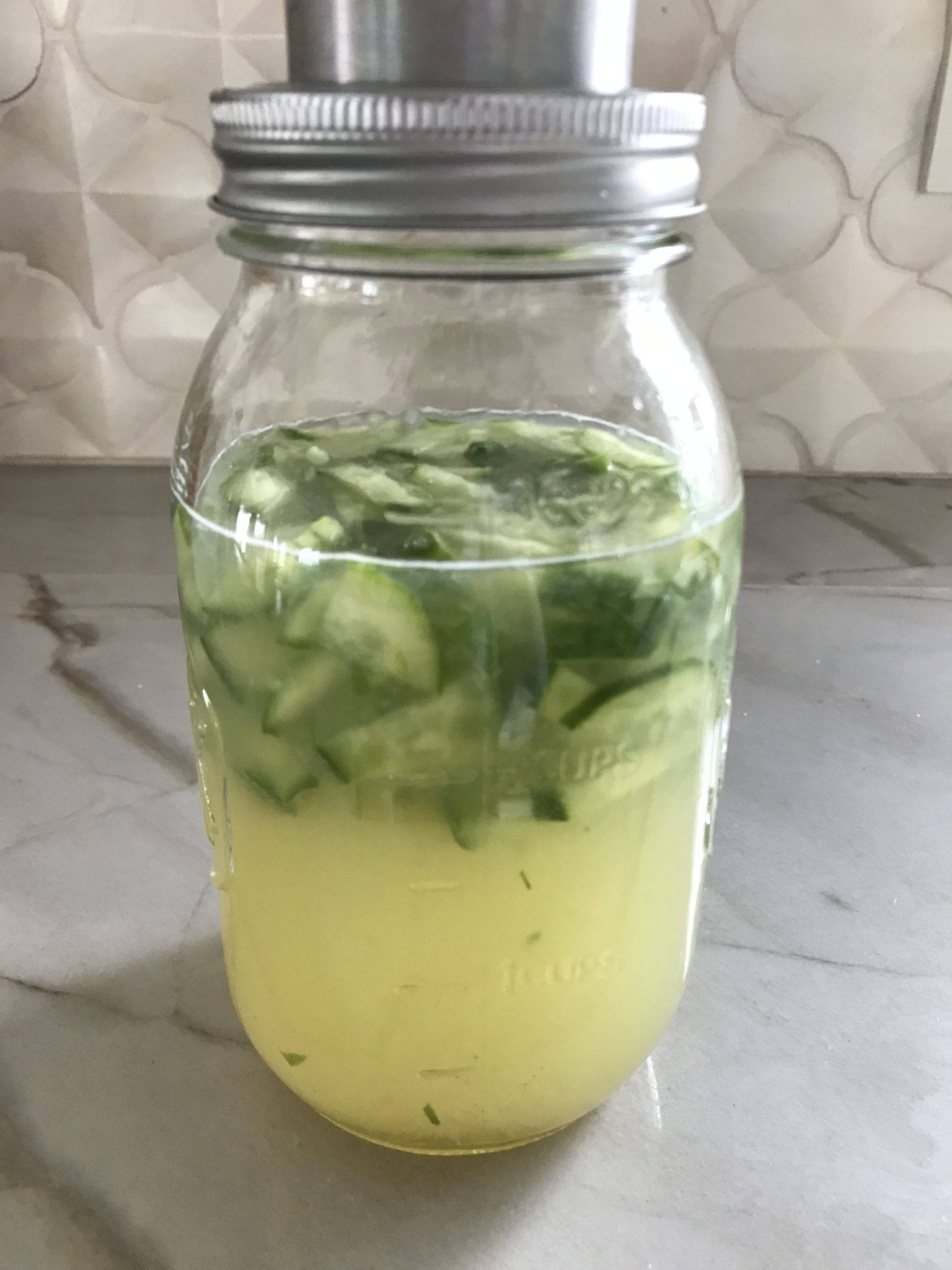 Cucumber Honey Lemon Vodka Martini Ounce of Salt