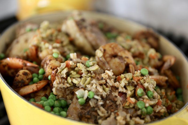 Chicken, Shrimp and Ham Jambalaya... Yummmm Ounce of Salt