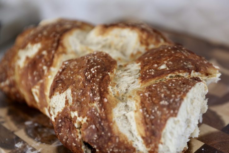 Homemade Pretzel Challah Bread