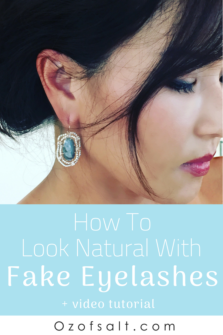 My tips on how to make false lashes work for you! Look natural and feel beautiful with these tips on lash extensions. #ozofsalt #eyelashes #beautycare #womenshacks
