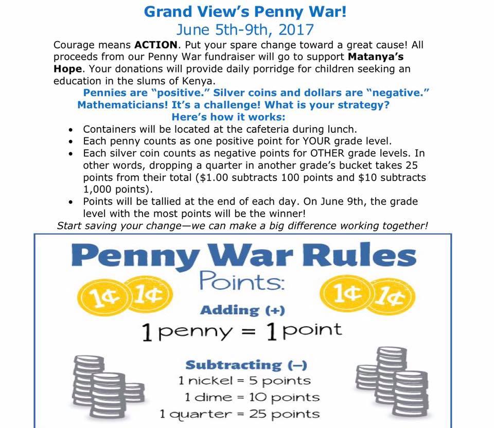 How to engage and motivate students to fundraise - the Penny Wars