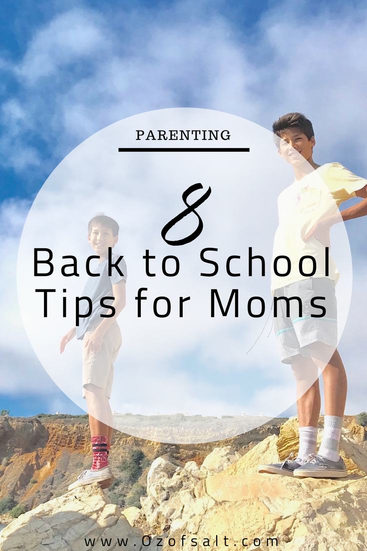 need some back to school tips for your teens? Here are some great tips for moms on how to prepare your teens for the first day of school. #ozofsalt #schooldays #raisingteens