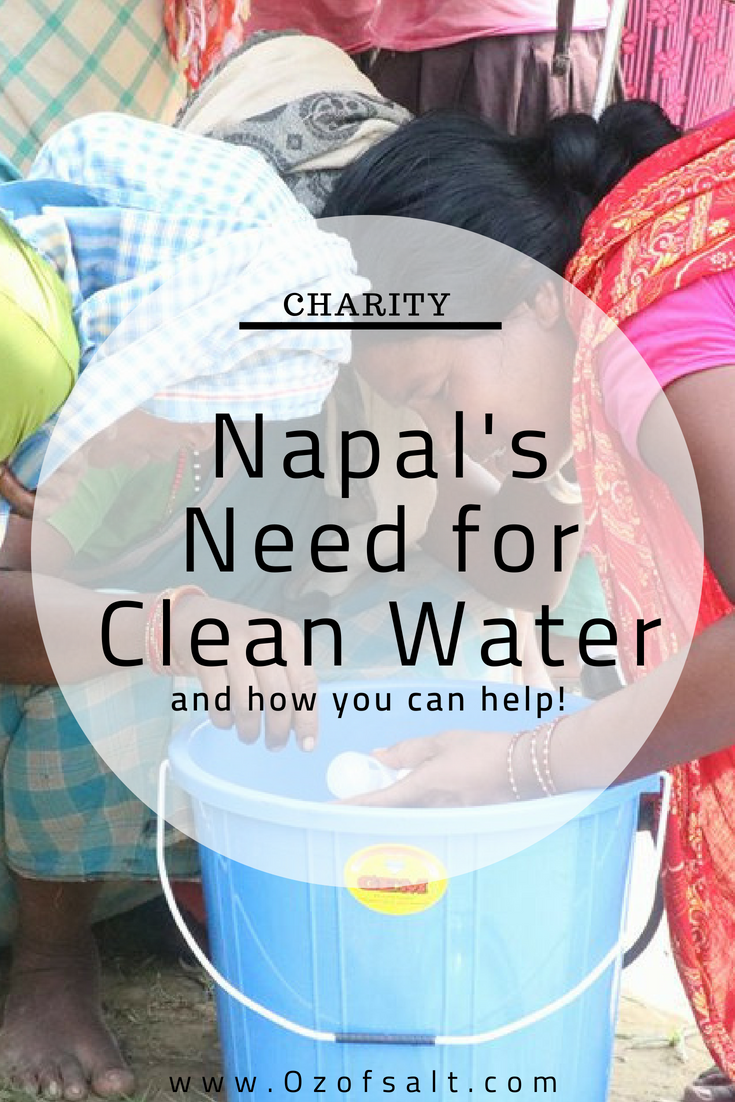 how to bring clean water to a suffering nation. Nepal's need for clean water is desperate after monsoon season. Learn how you can help bring clean water to the people of Nepal. #ozofsalt #nepal #cleanwater