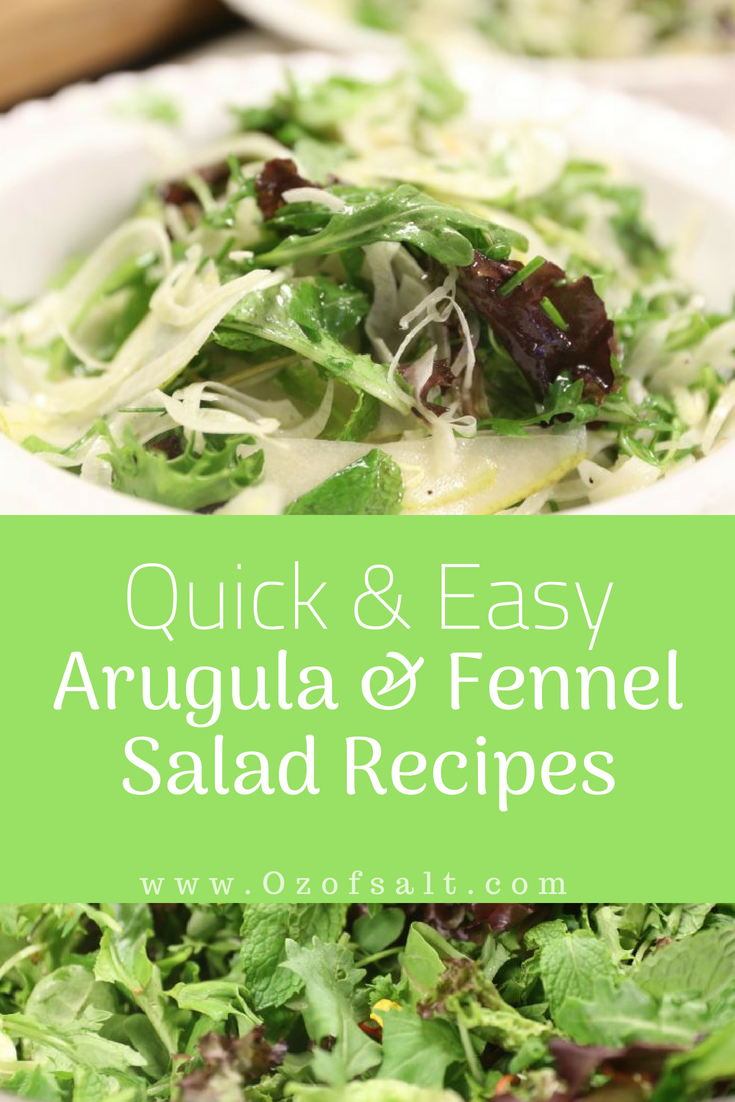 create this simple salad recipe with pears, aruguala and fennel seeds. A great family meal that is easy to prepare and a yummy dinner recipe. #ozofsalt #saladrecipe #healthymeals