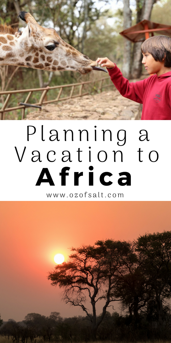 The best tips for planning a vacation to africa. things to do, itinerary, hotels and more. Plan the perfect African vacation for you and your family. #ozofsalt #traveltips #familytravel #visitafrica