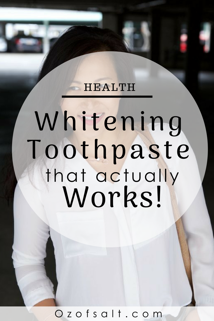 I found the best whitening toothpaste to help tackle my teeth. Check out the results I got in 8 days or less of using this new whitening toothpaste. #ozofsalt #womenshealth #shinyteeth