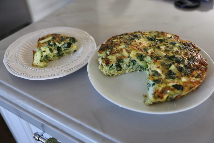 Whole30 Spinach Onion Zucchini Frittata Recipe