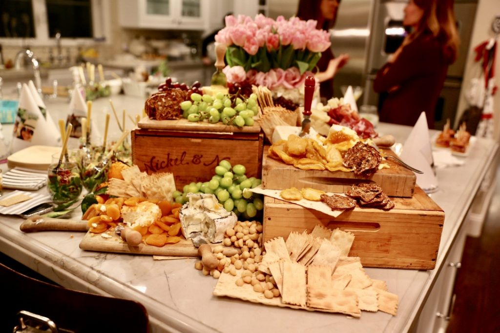 how to plan a party Charcuterie board