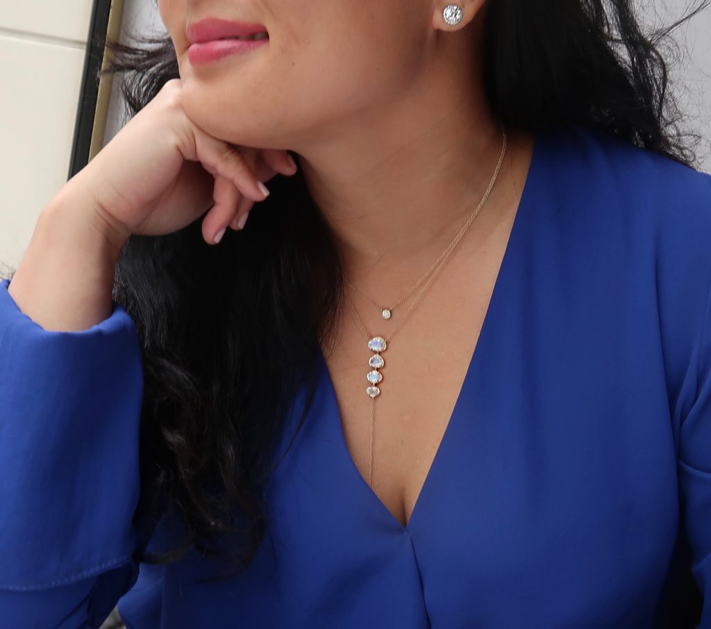 Ounce of Salt Jewelry Moonstone Lariat with diamonds, diamond disc necklaces adjustable 16,17,18 inch lengths. Ounce of Salt Jewelry Moonstone Lariat with diamonds, diamond disc necklaces adjustable 16,17,18 inch lengths.