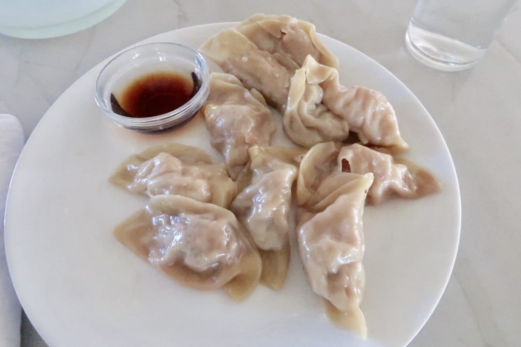 Korean dumplings on plate