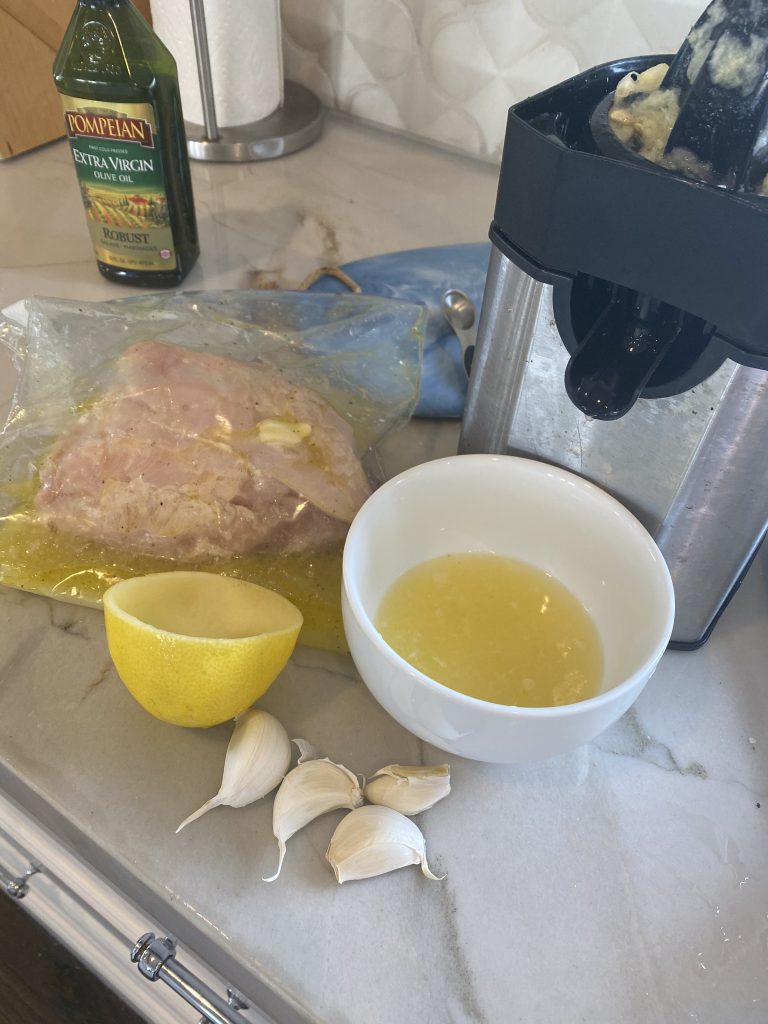 ingredients for chicken marinade