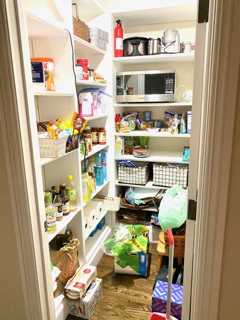 Before the pantry was organized